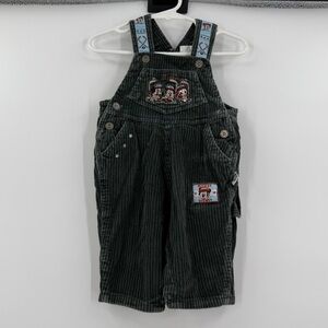 Vintage baby mickey overall green 6/9‎ months